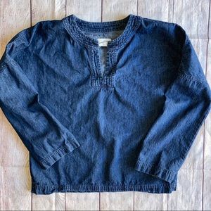 Universal Thread Denim Top Blouse Small Euc